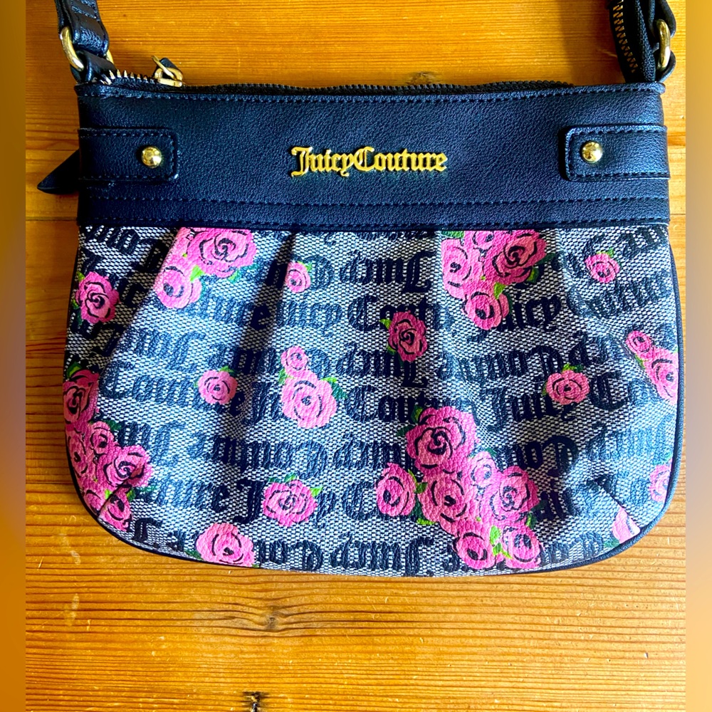 Juicy Couture Pink Blossoms Rose Purse Bag